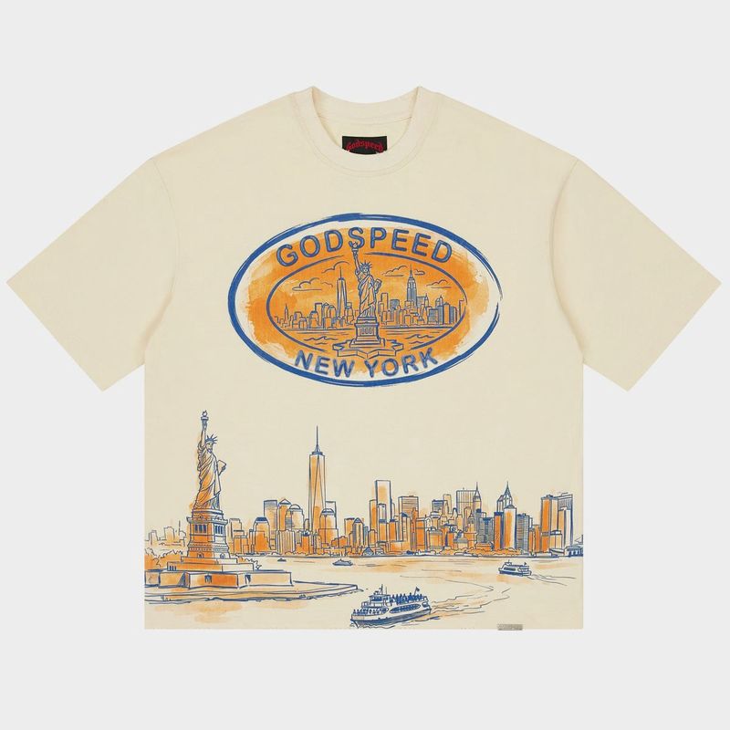 Godspeed NY Skyline Tee Bone