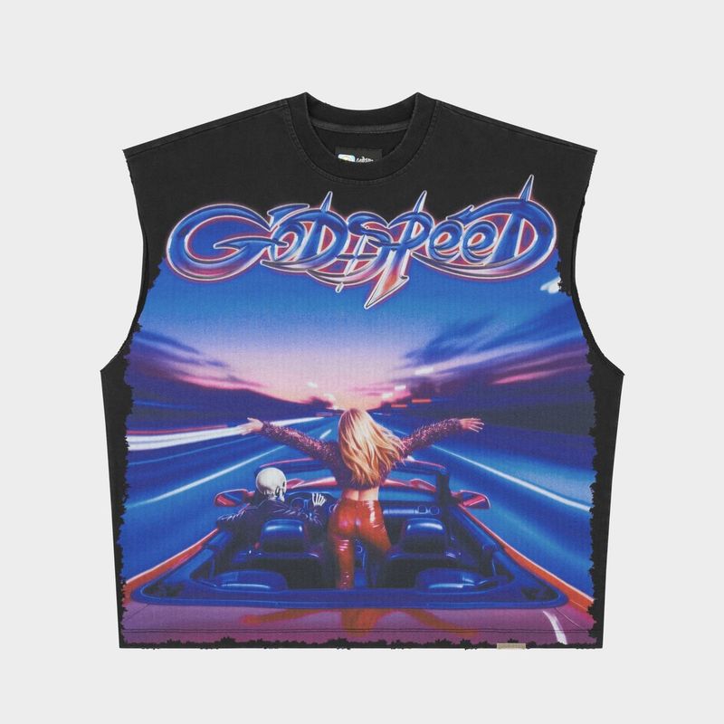 Godspeed Fun Sleeveless Tee Black