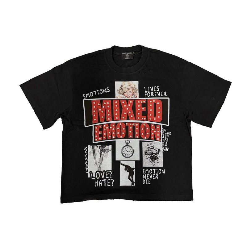 Mixed Emotion Black Lost Identity Tee