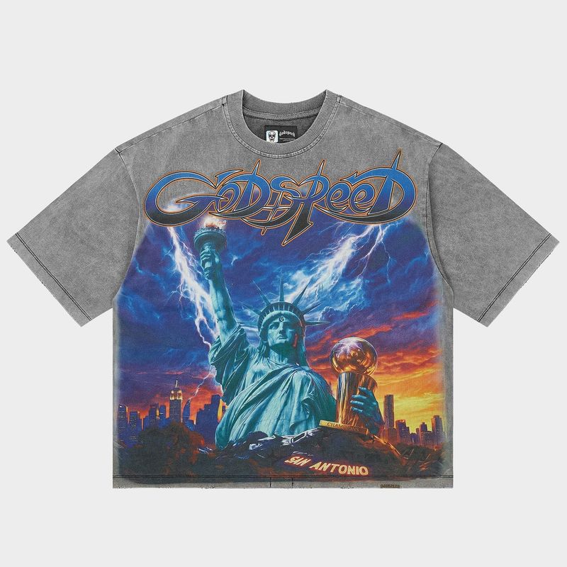 Godspeed Liberty Reigns Tee Grey