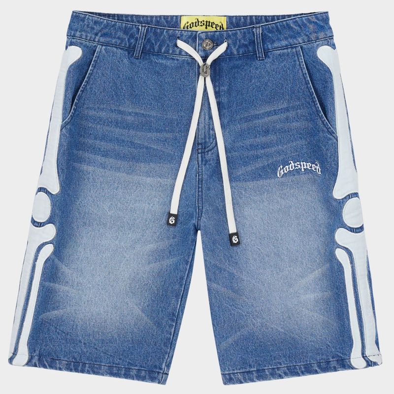 Godspeed Femur Denim Shorts Blue
