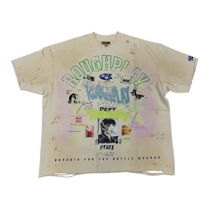 Roughplay Tan And Green Tee