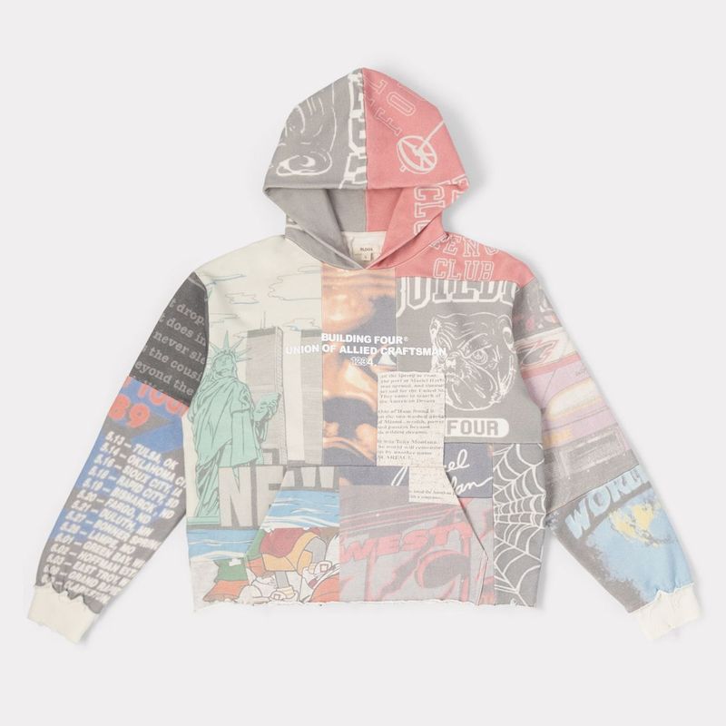 BLDG4 Brick Hoodie Antique White