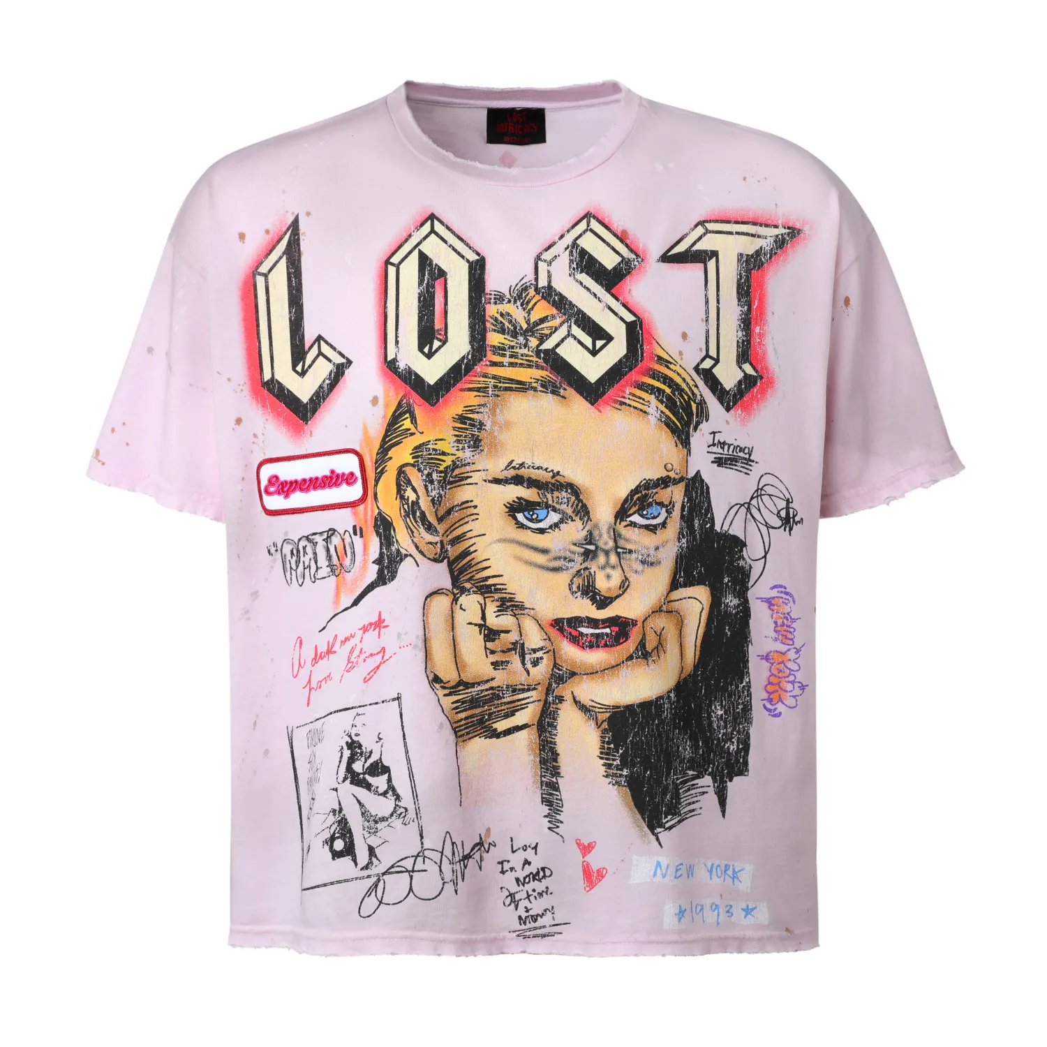 Lost Intricacy Pink Lost Girl Tee