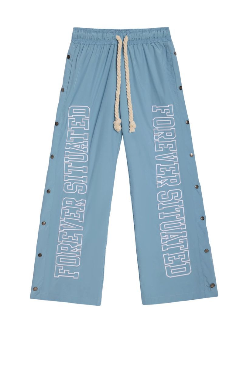 Forever Situated Nylon Trackpants Baby Blue