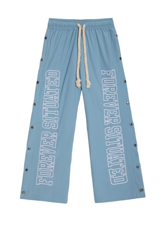 Forever Situated Nylon Trackpants Baby Blue