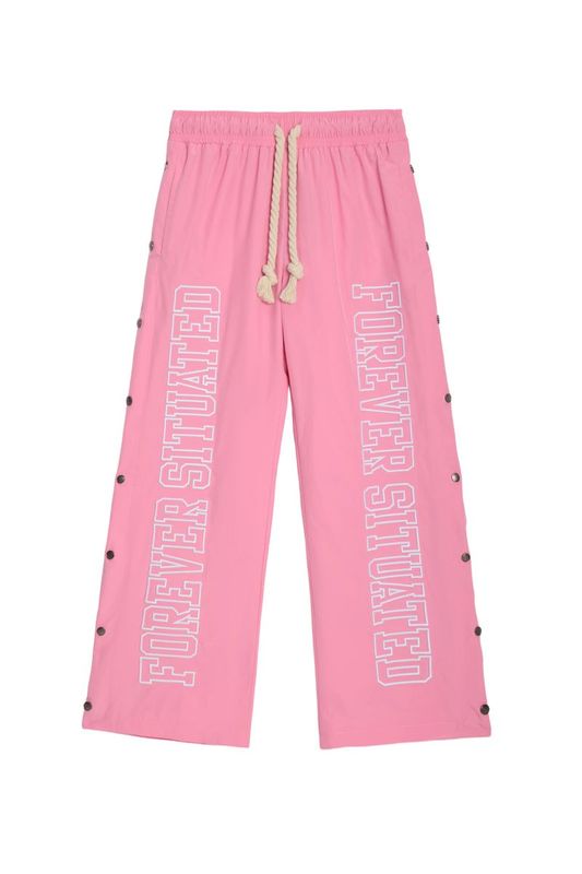 Forever Situated Nylon Trackpants Pink