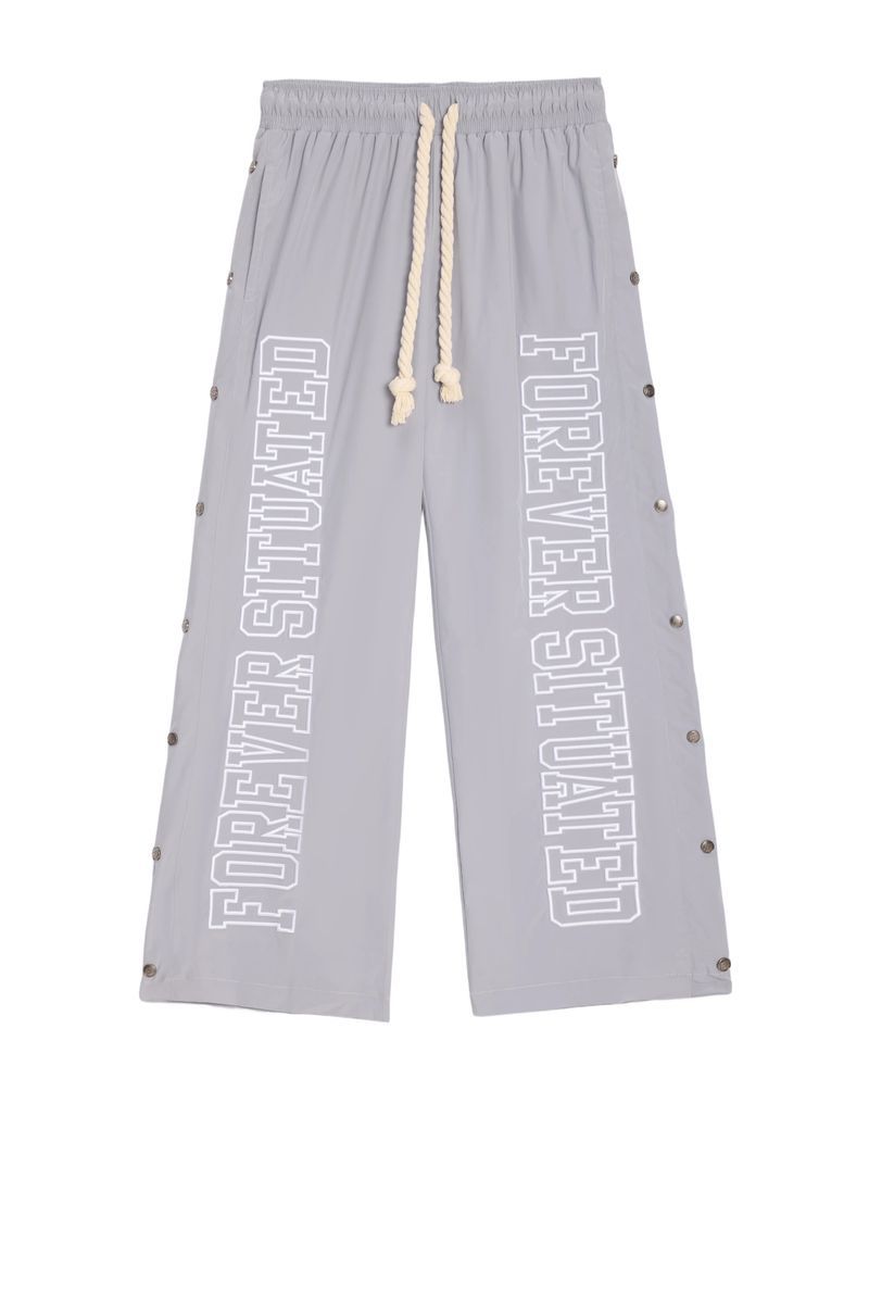 Forever Situated Nylon Trackpants Grey