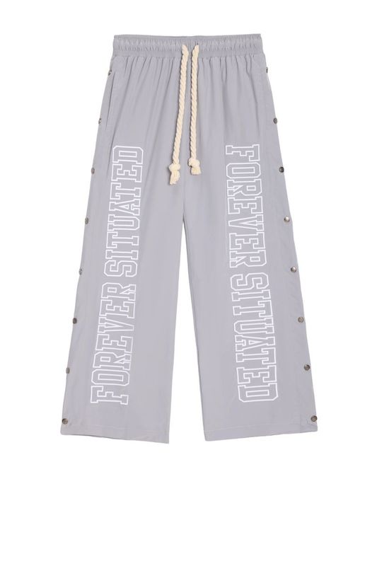 Forever Situated Nylon Trackpants Grey