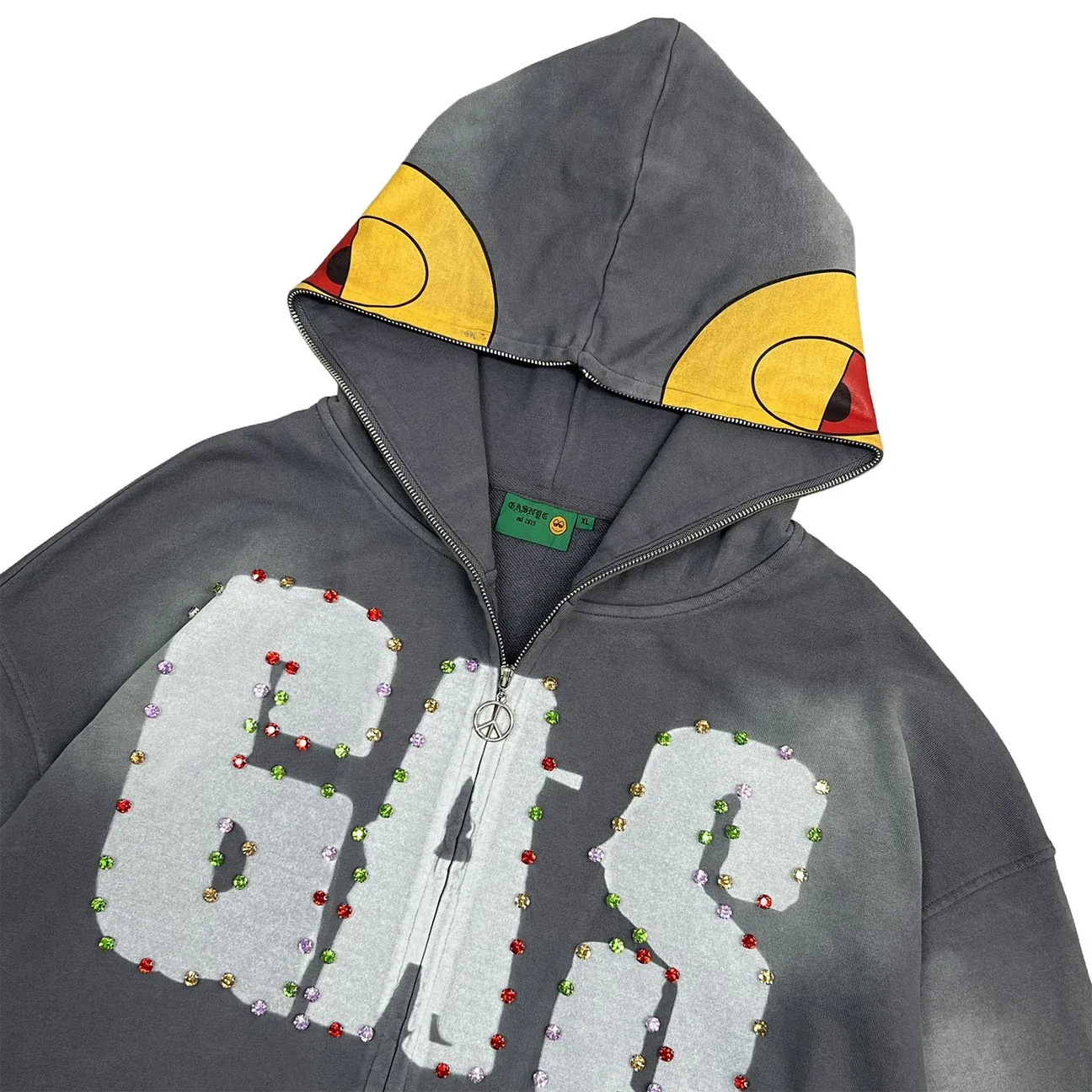 Gas Concrete Crystal Full Zip Grey