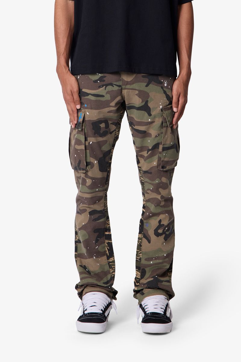 MNML Bootcut Cargo Pants Camo