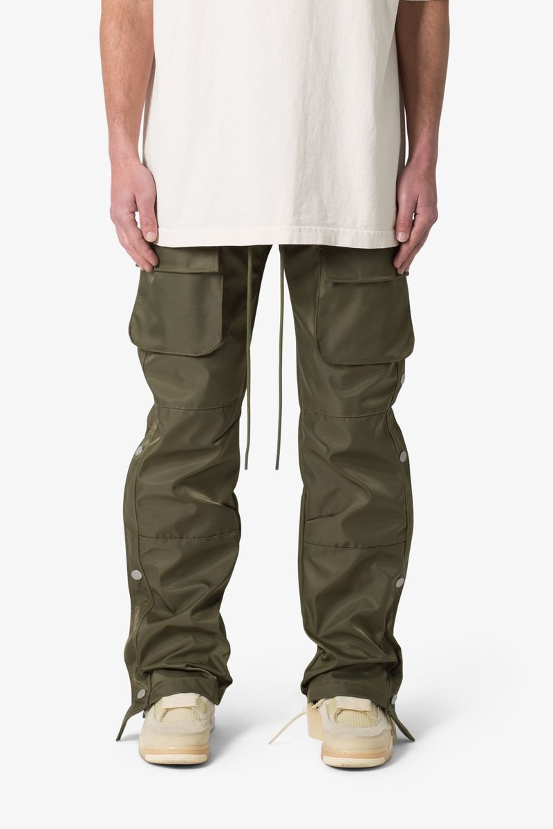 MNML Snap Front Cargo Pants Olive