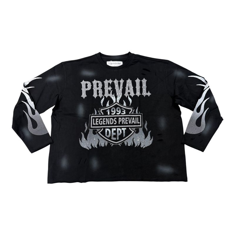 Legends Prevail Motor Flame LS Black