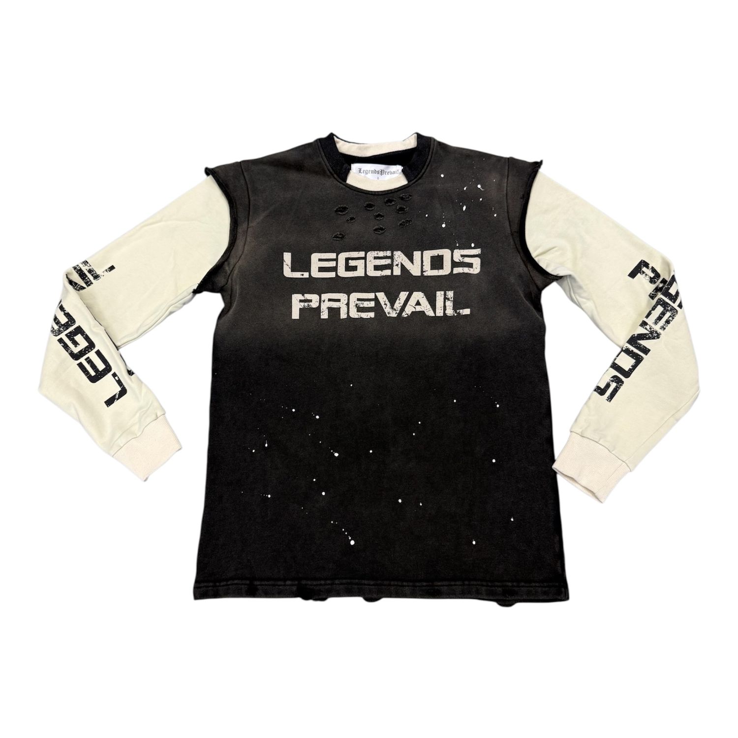 Legends Prevail Twofer Crew LS Black