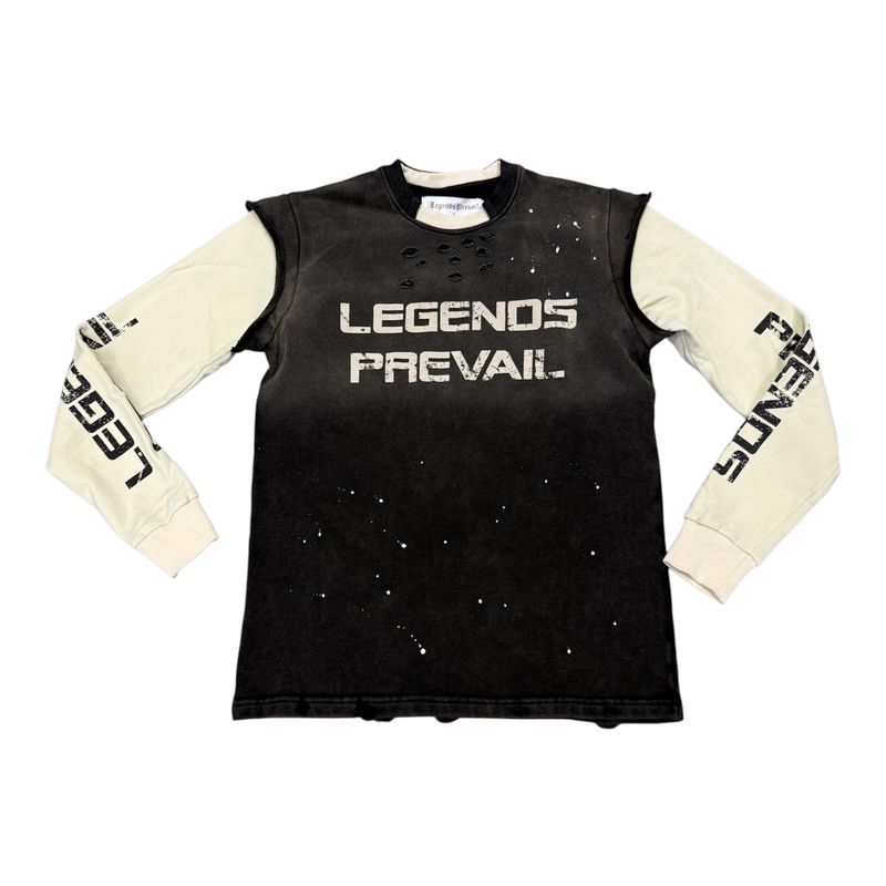Legends Prevail Twofer Crew LS Black