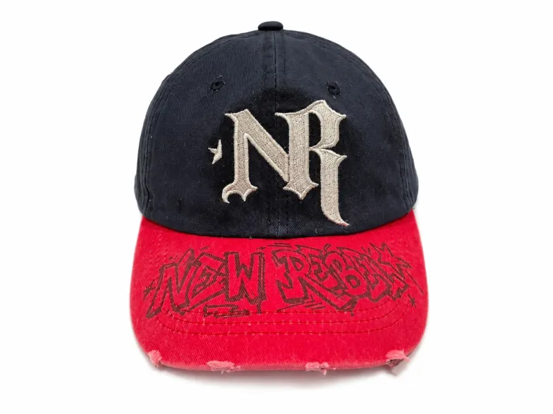 New Rebel Graffiti Hat Navy/Red