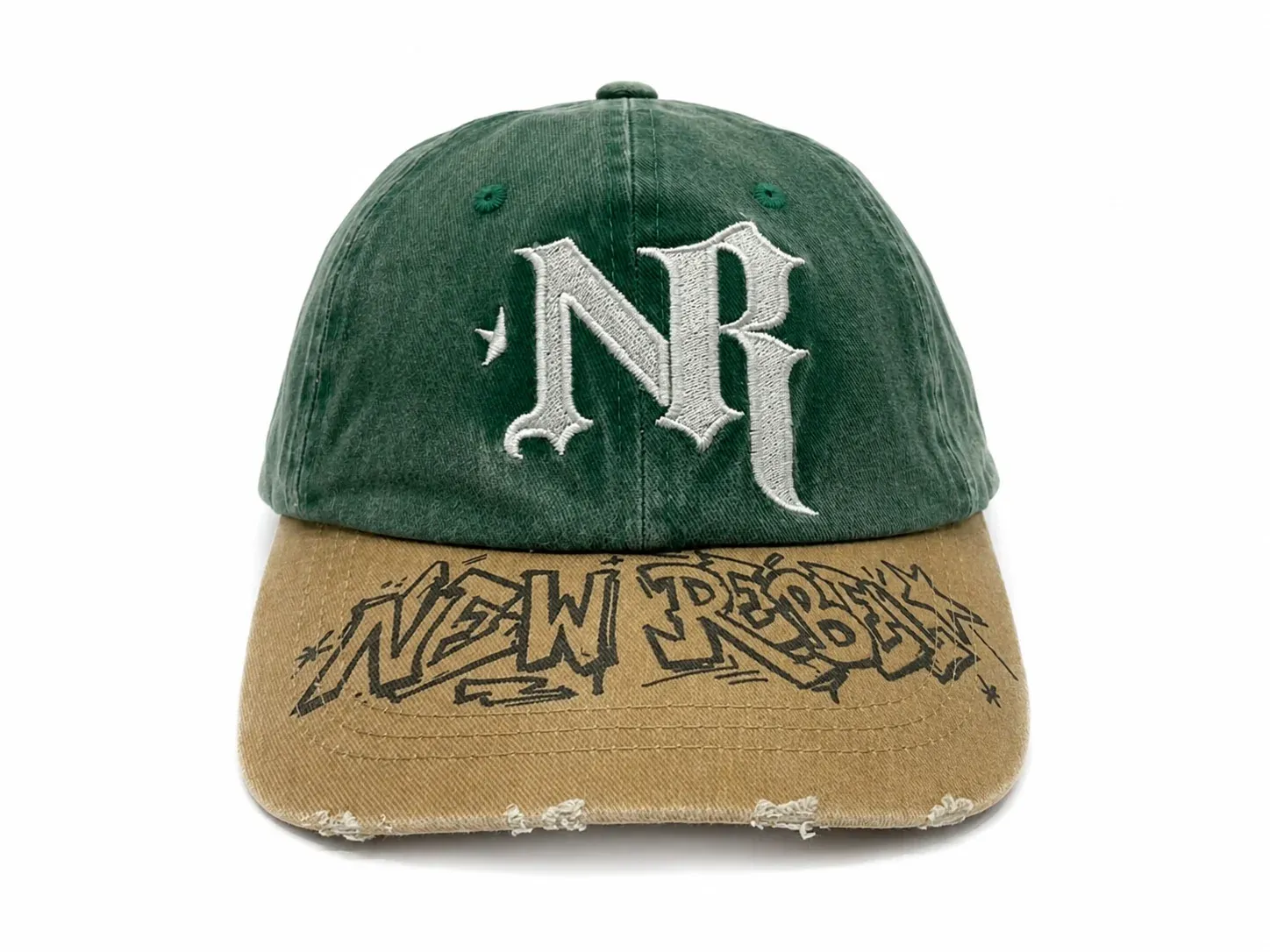 New Rebel Graffiti Hat Green