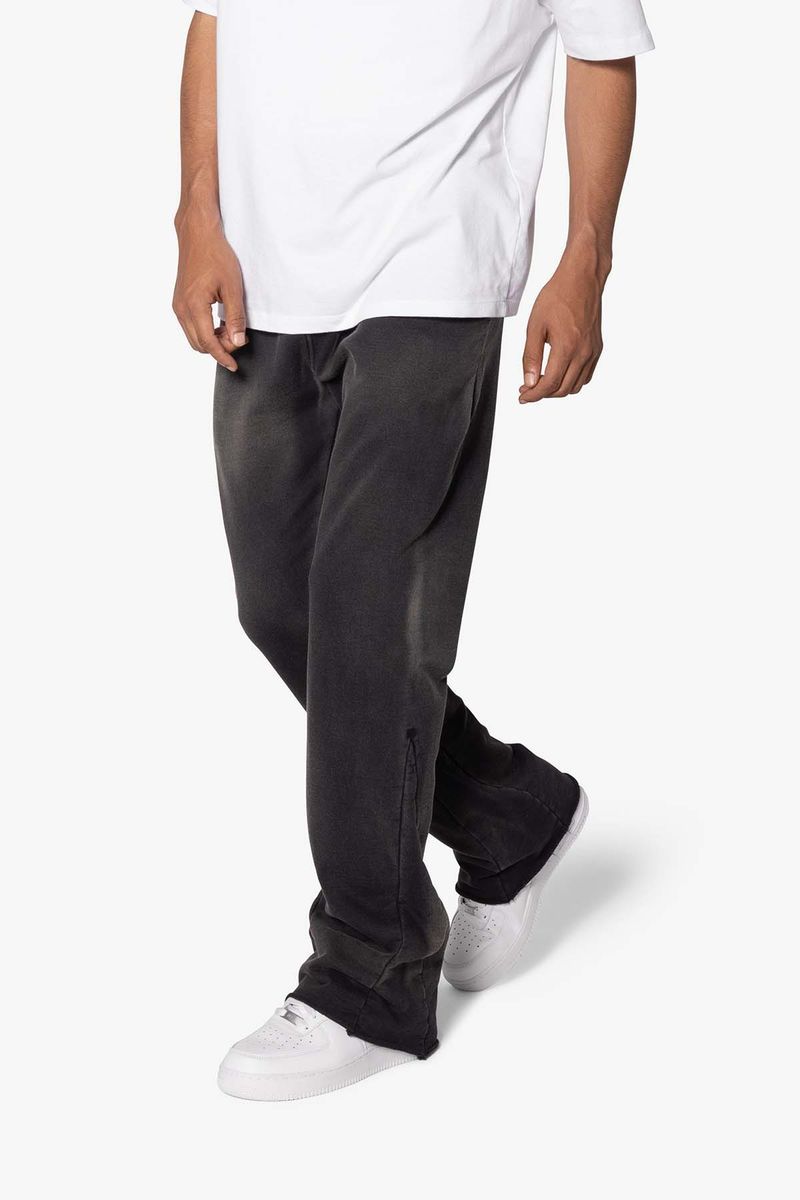 MNML Faded Bootcut Sweatpants Washed Black