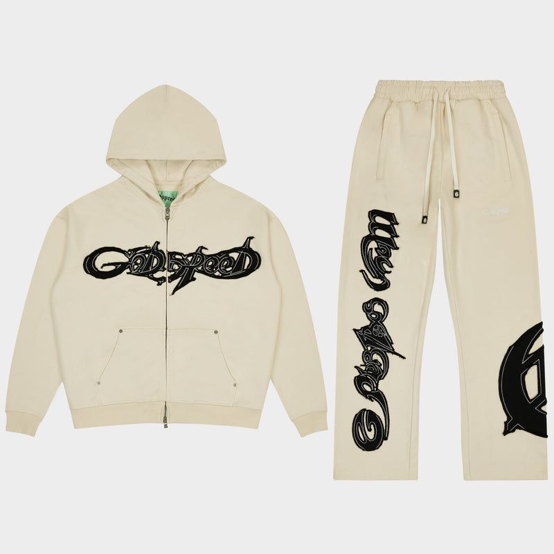 Godspeed Raw Import Sweatsuit Bone/Black