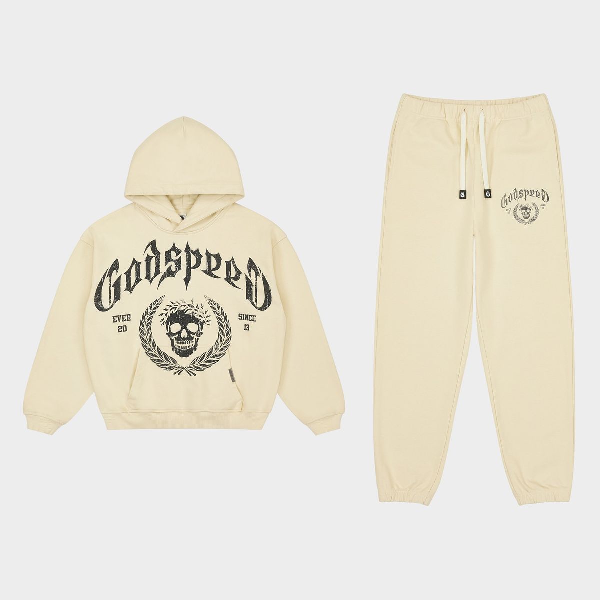 Godspeed Victor Crest Sweatsuit Cream