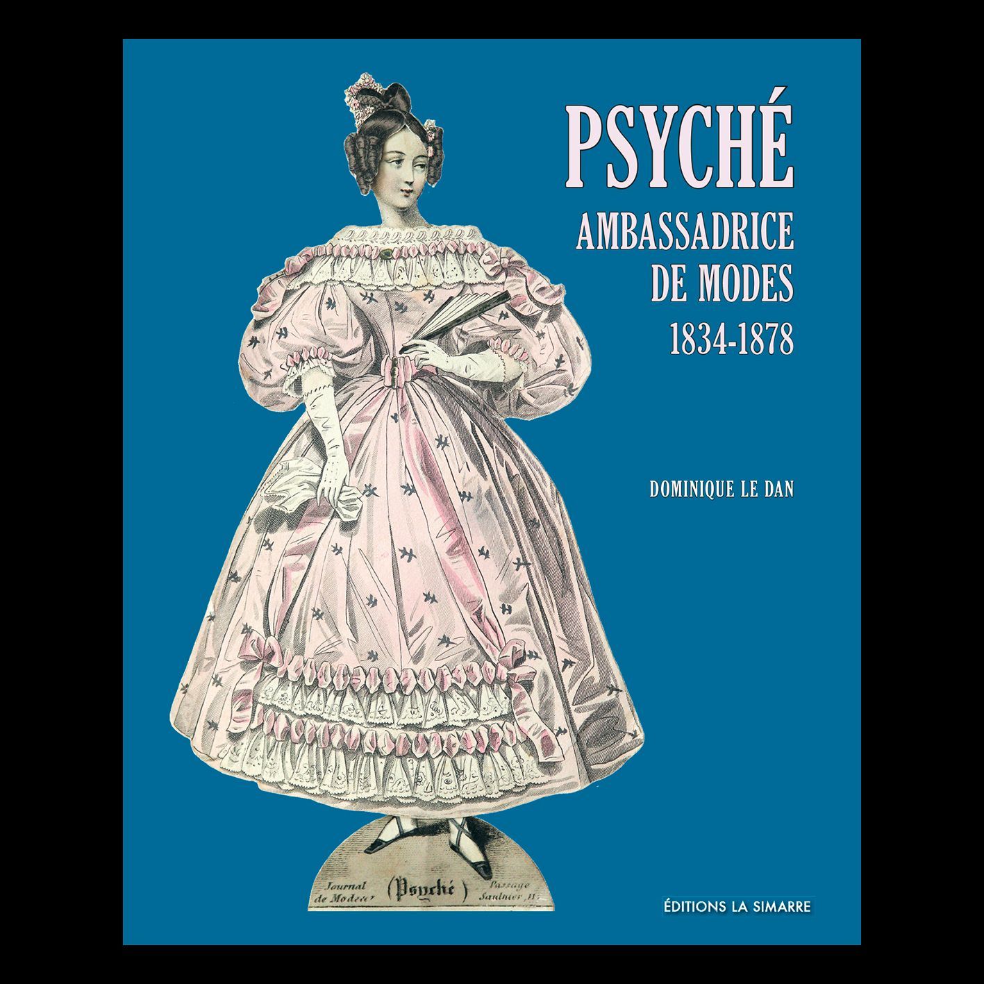 En pleine époque romantique , les journaux de modes se multiplient. Grâce à la "simple et ingénieuse innovation" de joindre une poupée-gravure, accompagnée chaque semaine d'une tenue et d'une coiffure, Psyché assure son succès. Vous découvrirez au fil de ces pages la fabuleuse garde-robe de ce mannequin. Du corset à la crinoline, des souliers aux chapeaux, sans oublier les indispensables accessoires d'une élégante : gants, bouquet, éventail, ombrelle. Vous serez émerveillés par le raffinement et la qualité des productions décrites. Nous suivrons l'évolution des modes au XIXe siècle, le temps de la vie de Psyché. Un lexique des tissus et un répertoire des pièces de costume vous feront retrouver des mots oubliés.