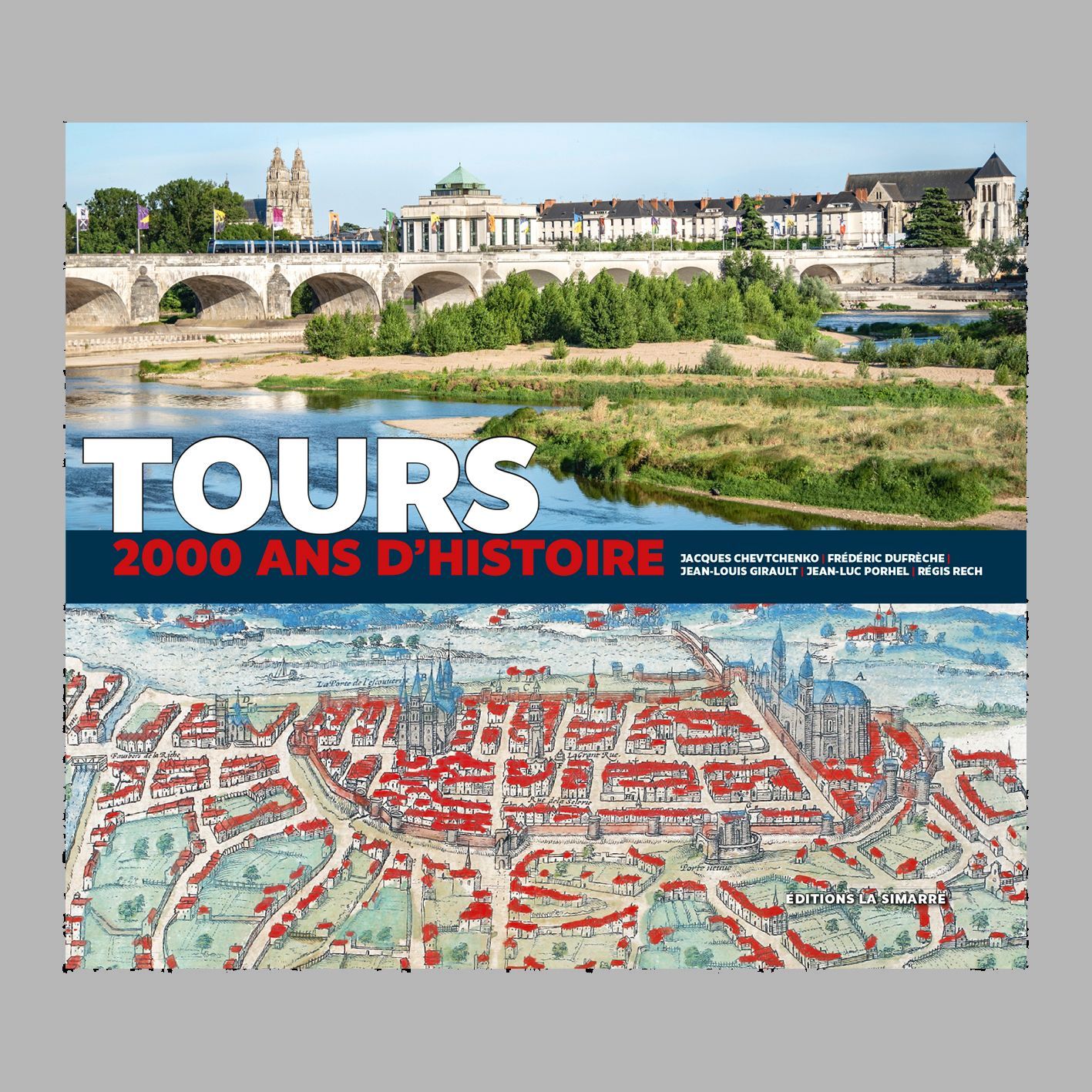Tours 2000 ans d'histoire / Jacques Chevtchenko, Jean Luc Porhel, Régis Rech, Frédéric Dufrèche

Peu de Tourangeaux savent que la première mention de Caesarodunum, premier nom de notre cité, apparaît sur la copie d'une ancienne carte romaine où figurent les routes et les principales villes de l'Empire romain. Au contraire de périodes mieux étudiées comme l'histoire de saint-Martin, la guerre de 1914-1918 et la seconde Guerre mondiale...