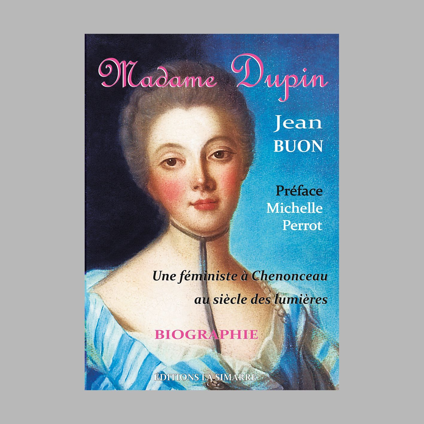 Louise Dupin, propriétaire de l'hôtel Lambert à Paris et de Chenonceau au XVIIIe siècle, était célèbre pour sa beauté et son esprit. Les hommes de lettres et de sciences se pressaient dans son salon parisien : Montesquieu, Voltaire, Buffon, etc. George Sand, son arrière-petite-fille par alliance, a parlé d'elle dans Histoire de ma vie avec grande admiration et reconnu en elle une philosophe "avancée", aux idées proches des siennes. Louise Dupin s'adonnait à la philosophie et avait préparé deux essais sur l'amitié et le bonheur. Surtout, elle avait travaillé longtemps à un grand ouvrage sur la défense de son sexe. Elle y avait développé des idées très modernes, proposant un contrat de mariage de durée limitée, l'égalité entre les époux et le mariage des prêtres. Elle avait embauché Jean-Jacques Rousseau, encore inconnu, pour la rédaction de ses textes. Des chagrins l'auraient empêchée de publier. Seuls des manuscrits inachevés nous sont parvenus. A la suite de George Sand, les historiens lui reconnaissent une place remarquable dans l'histoire des femmes et du féminisme. Elle fut bienfaisante à beaucoup, l'abbé de Saint-Pierre, Jean-Jacques Rousseau... Grâce à elle, Bretonneau, le grand médecin du XIXe siècle, a pu faire ses études. Pendant la Révolution, elle a réussi à préserver Chenonceau de la démolition. Ce livre retrace sa vie, ses relations avec les philosophes et donne un aperçu de ses écrits, retournant aux sources et évitant d'en dire plus qu'on ne sait, car bien des mystères subsistent.