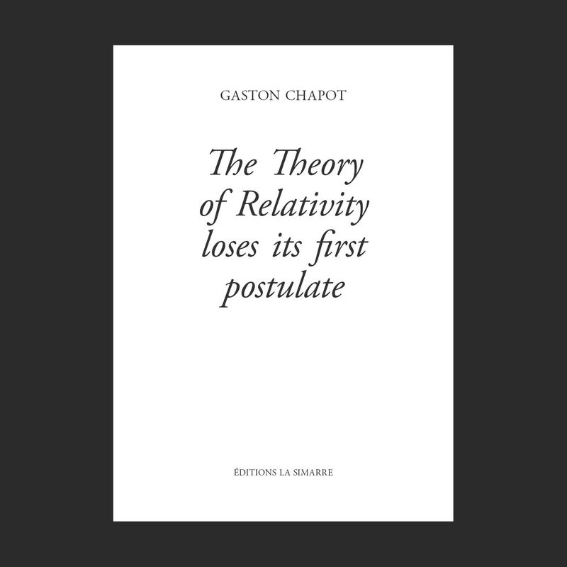 The theory of relativity loses its first postulate