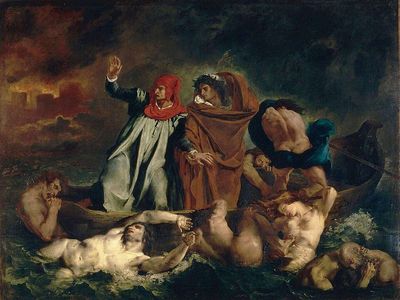 Delacroix – La Barque de Dante