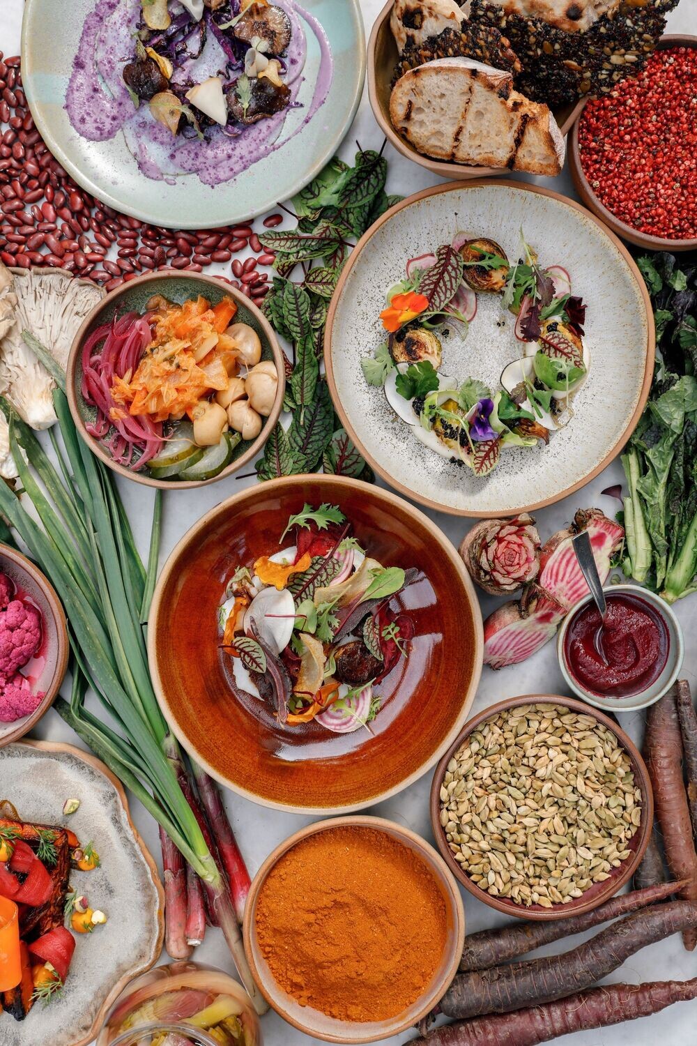 Menú degustación en Gioia Cocina Botánica para 2 personas