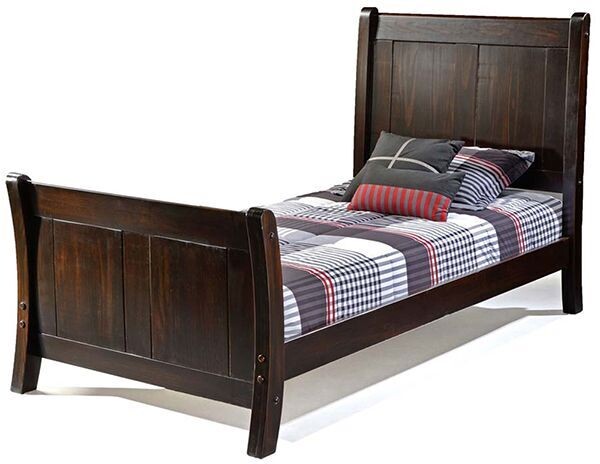 Pine Sleigh Bed