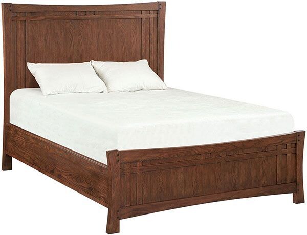 White Oak Prairie City Panel Bed