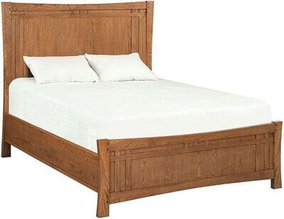 White Oak Prairie City Panel Bed