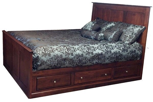 Alder Shaker Storage Bed Low