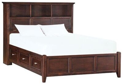 Alder McKenzie Bookcase Storage Bed