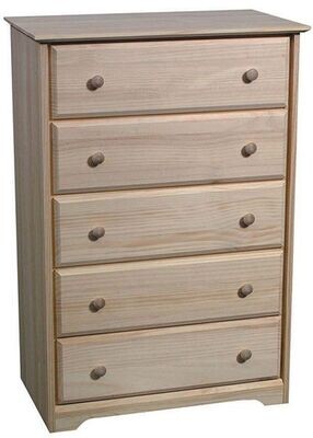 Pine 5 Drawer Chest
