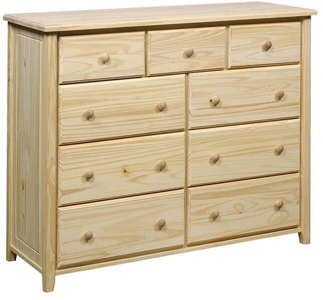 Pine 9 Drawer Chest