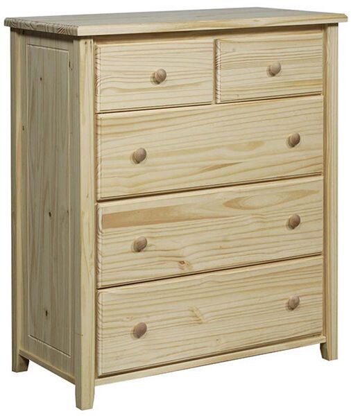 Pine 5 Drawer Chest
