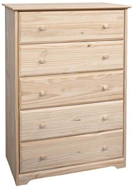 Pine 5 Drawer Chest