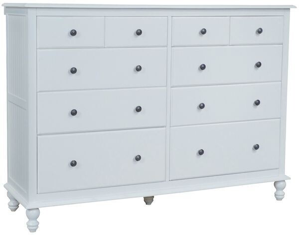 Parawood Cottage Dresser, Beach White