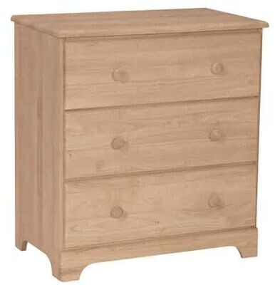 Parawood 3 Drawer Chest