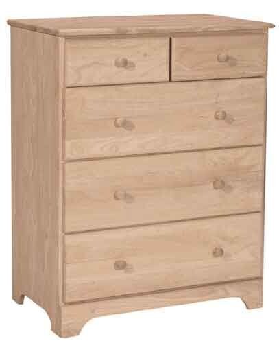 Parawood 5 Drawer Carriage Chest