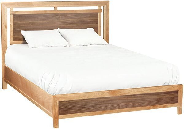 Alder and Black Walnut Addison Panel Rail Bed