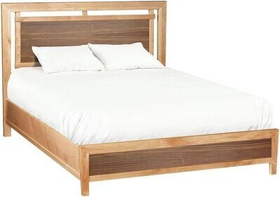 Alder and Black Walnut Addison Panel Rail Bed