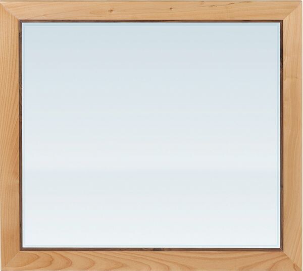 Alder and Black Walnut Addison Beveled Mirror