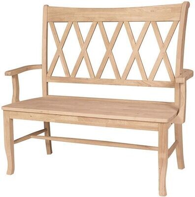 Parawood XX Back Bench with Arms