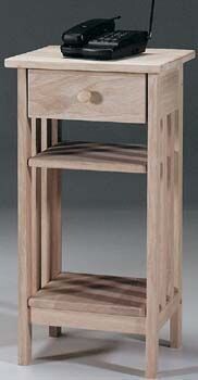 Parawood Mission Telephone Stand Parawood Mission Telephone Stand