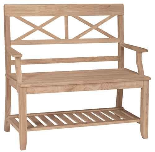 Parawood Double X Back Bench