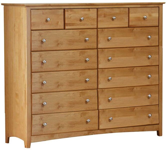 Alder Shaker 14 Drawer Dresser