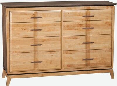 Alder and Black Walnut Addison Low Dresser